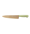 Cuchillo de Cocina Enterizo 20 cm Titanio Bronce - Mango Metacrilato Verde
